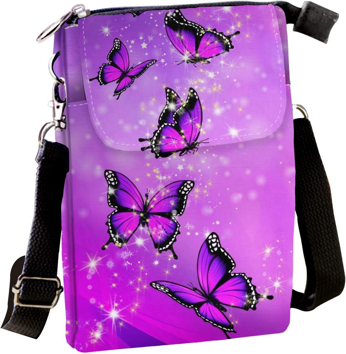 Compacte Canvas Schoudertas voor Dames - Crossbody Telefoontasje