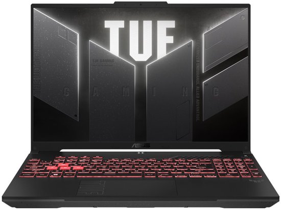 ASUS TUF Gaming A16 (2024) FA607NUG - Gaming Laptop - 16 inch 144Hz - AMD Ryzen 7 7445HS - 16GB RAM - 512GB SSD - NVIDIA GeForce RTX 4050 - Mecha Gray - Geen OS - ASUS - Hoofdafbeelding
