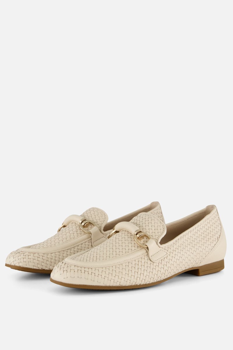 Gabor Instappers beige Leer - Maat 7,5