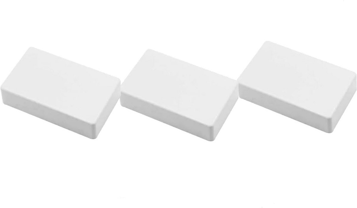 Waterdichte Aansluitdozen - Projectbehuizing Kunststof - Stroom Beschermen - IP65 Stofdicht - 3 Stuks 10cm - Wit