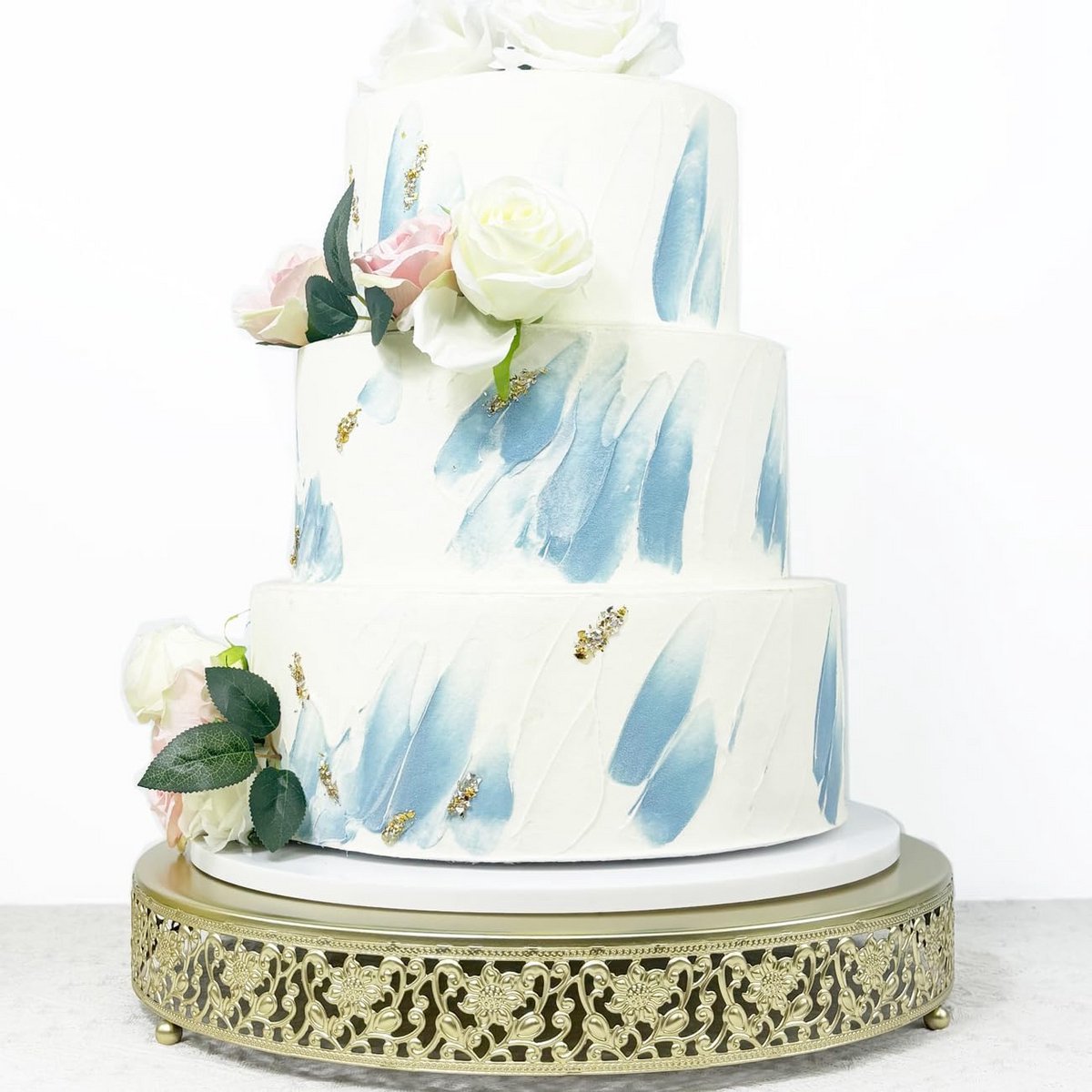 Luxe Ronde Taartstandaard van Metaal - Grote Cupcake & Dessert Display Houder - Goudkleurig