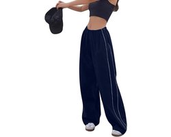 Baggy Joggingbroek Dames met Wijde Pijpen en Elastische Taille - Y2K Streetwear Stijl