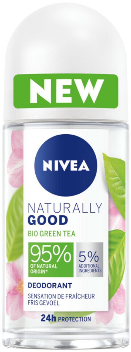 Nivea Naturally Good Bio Green Tea Deodorant Roll-On 50ML