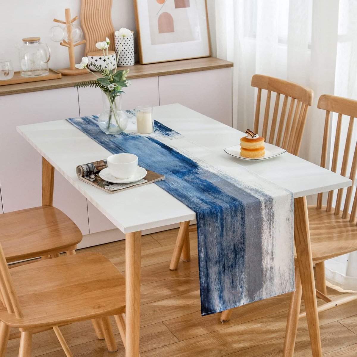 Linnen Tafelloper Rechthoekig 40x140cm Modern Rustiek Woonkamer Decoratie