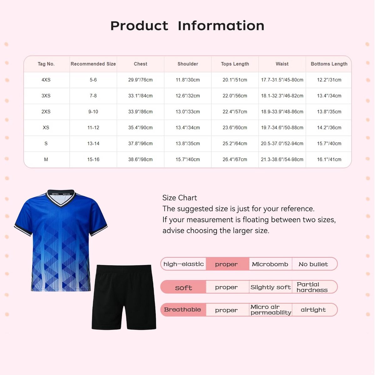 Voetbaltenue Kind Jongens - T-shirt met Korte Broek - Sportkleding Set voor Voetbal en Basketbal (5-16 jaar)