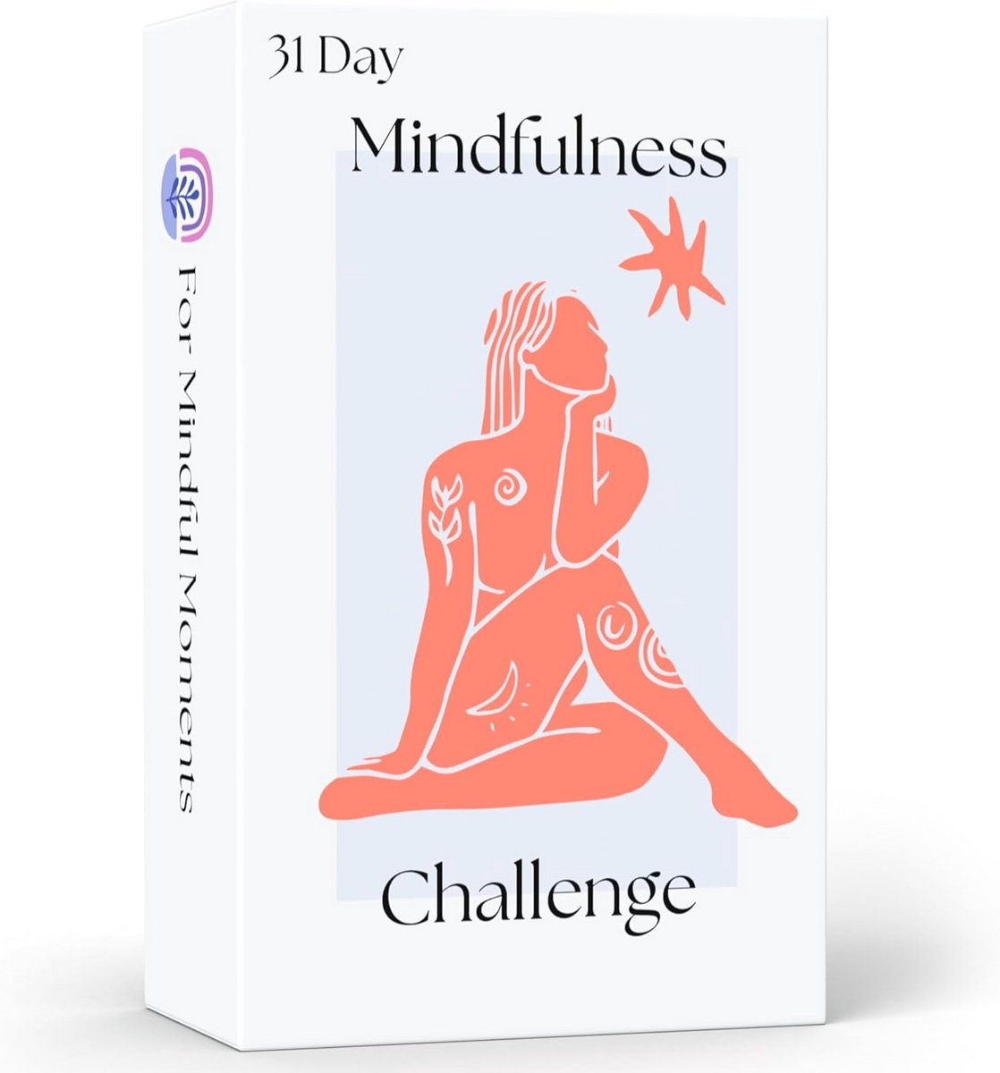 31 Dagen Mindfulness Challenge Kaarten en Affirmaties voor Stressvermindering en Zelfzorg