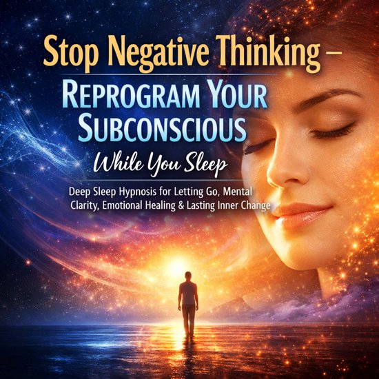 Deep Sleep Hypnosis – Stop Negative Thinking – Reprogram ... - cover