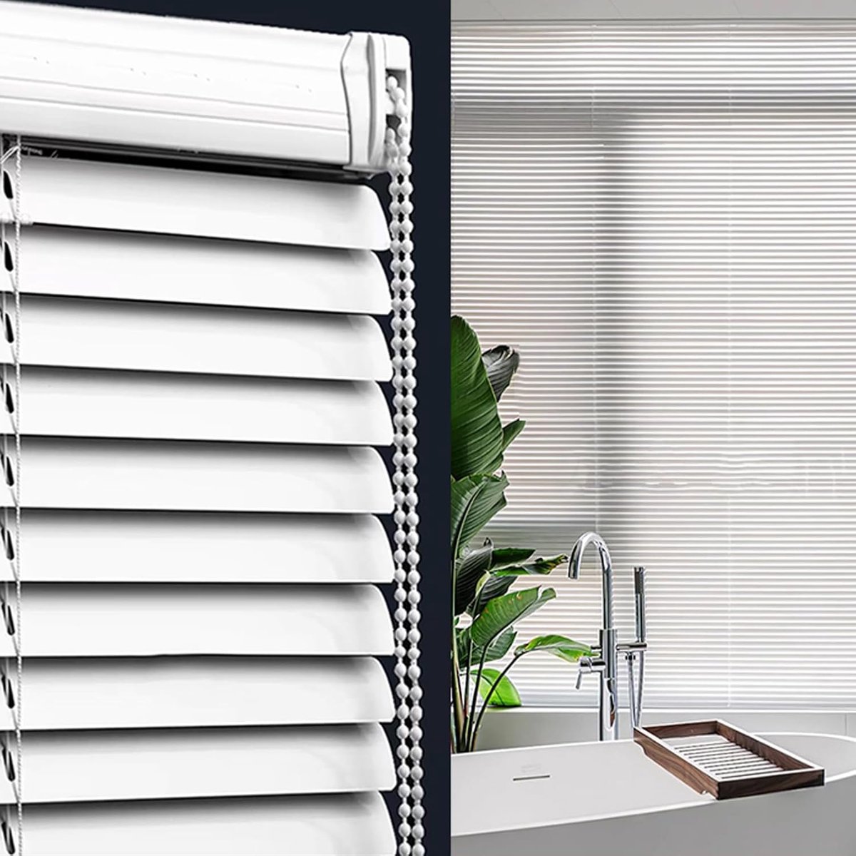 Verduisterende Jaloezieën - Horizontale Raambekleding - Privacy en Lichtregeling - Breukbestendige Aluminium Lamellen - 160x180cm - Wit