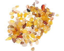 Aquarium Grind - Vis Kiezels - Decoratie Aquarium - Natuursteen Gepolijst - 09 x 07 cm - Geel