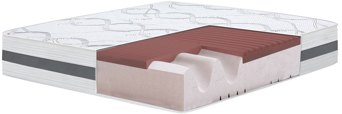 The White Stone Traagschuim Matras 90x170 cm Hoogte 27 cm | Hypoallergeen en Ademend Tijk