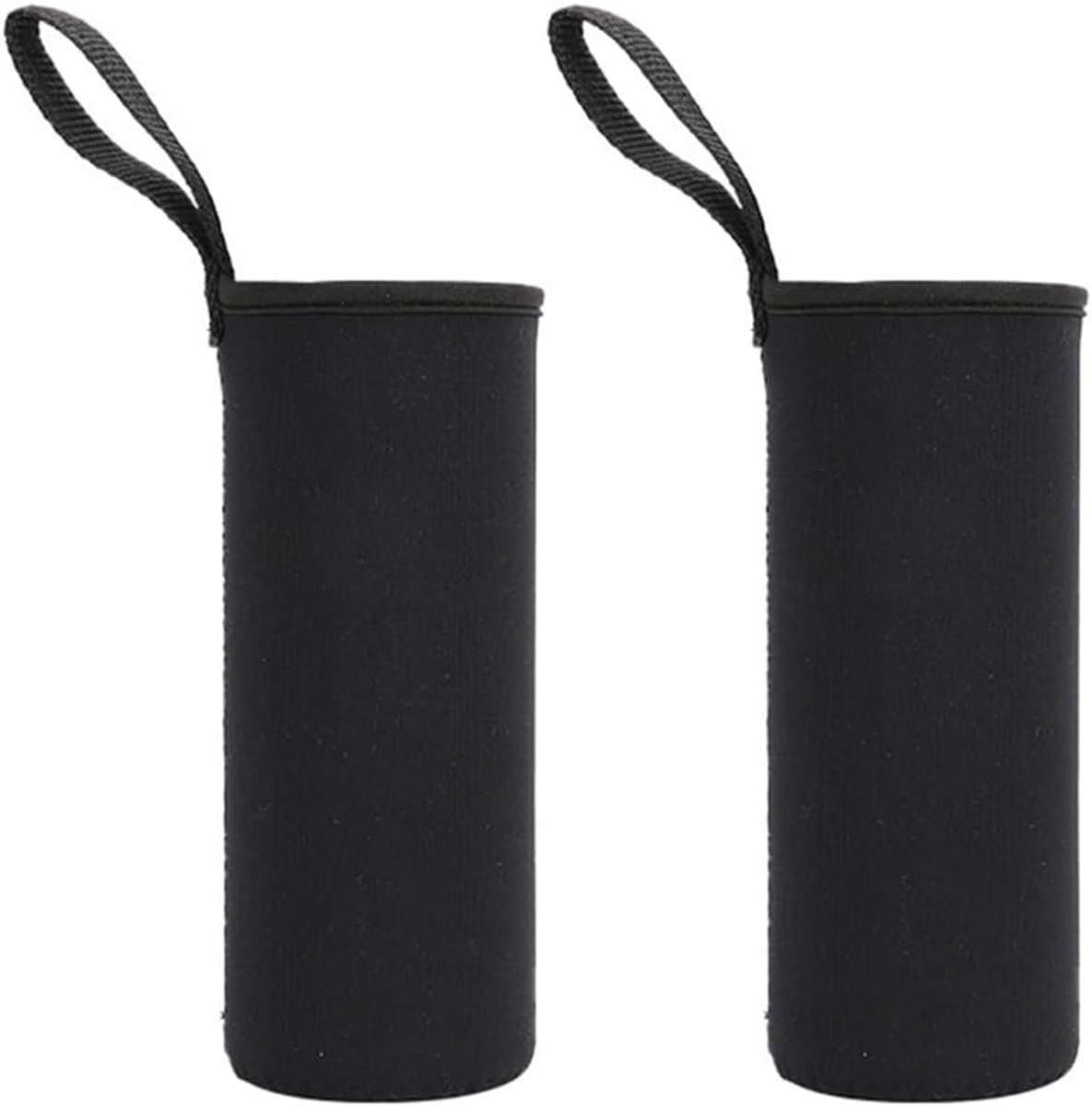 Fleshoezen - Isolerende Covers - Drank Koel Houden - Bescherming Tegen Krassen - 550ml tot 1500ml - Zwart