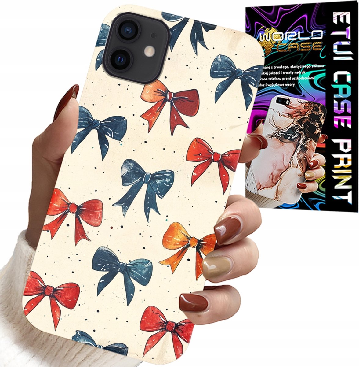 iPhone 11 hoesje - Kleurrijke linten, trendy patronen