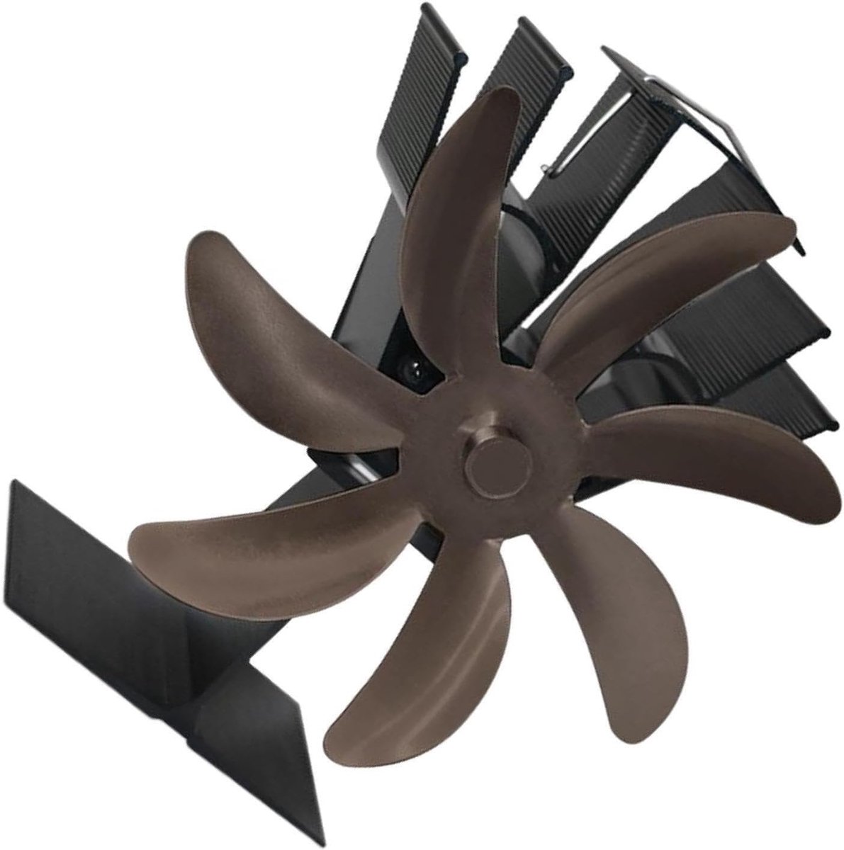 Kachelventilator - Warmtecirculator - Efficiënte Verwarming - Zonder Elektriciteit - 18x10x19 cm