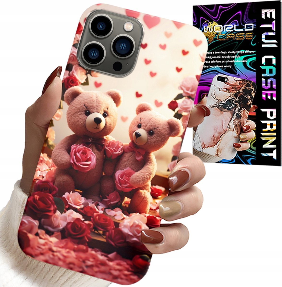 HOESJE VOOR IPHONE 12 PRO - TEDDYBEREN, LOVE YOU, HARTJES, VEEL VERSCHILLENDE ONTWERPEN