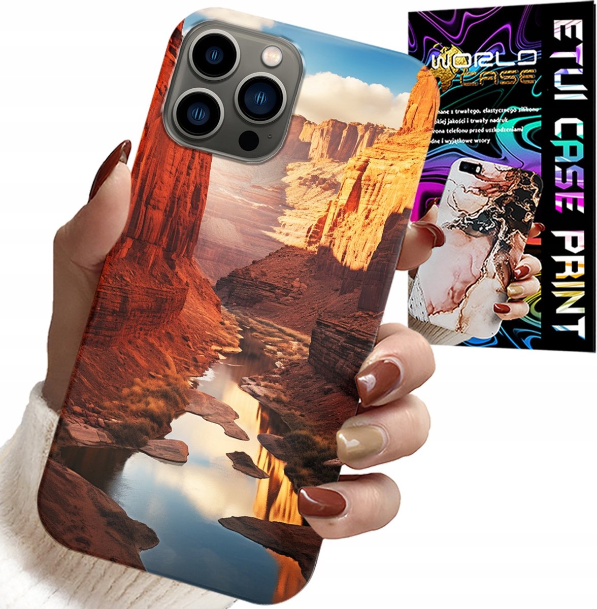 HOESJE VOOR IPHONE 13 PRO MAX - PRACHTIGE PATRONEN VAN DE GRAND CANYON-WOESTIJN