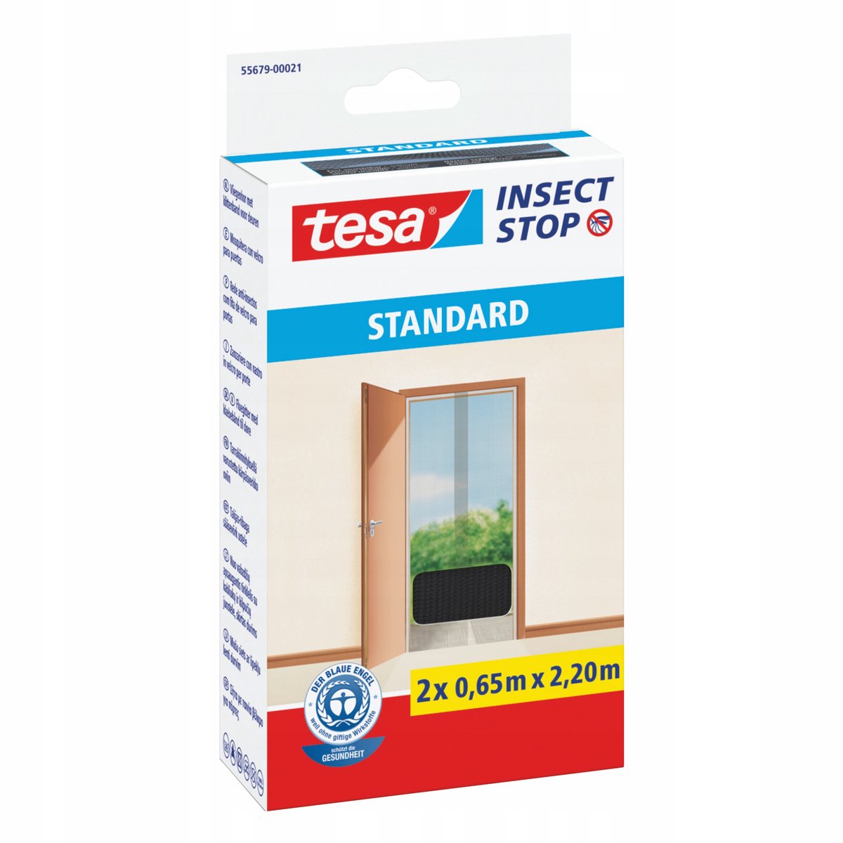 Tesa - Balkon Deur Hor - 1,2x2,2m - Zwart - Polyester
