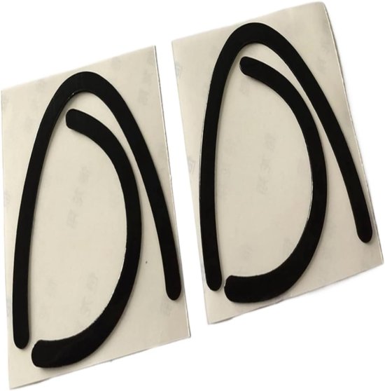 Muisvoeten Vervanging - Antislip Gliders - Soepel Glijden - Gebogen Rand Ontwerp - 2 Sets Pak - Zwart — afbeelding 2