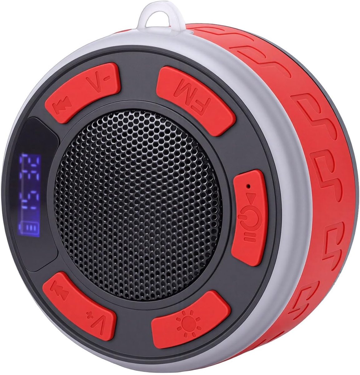 Draadloze Douche Speaker - Waterdichte Speaker - Muziek Luisteren - Met LED Klok - 15 x 12 x 6 cm