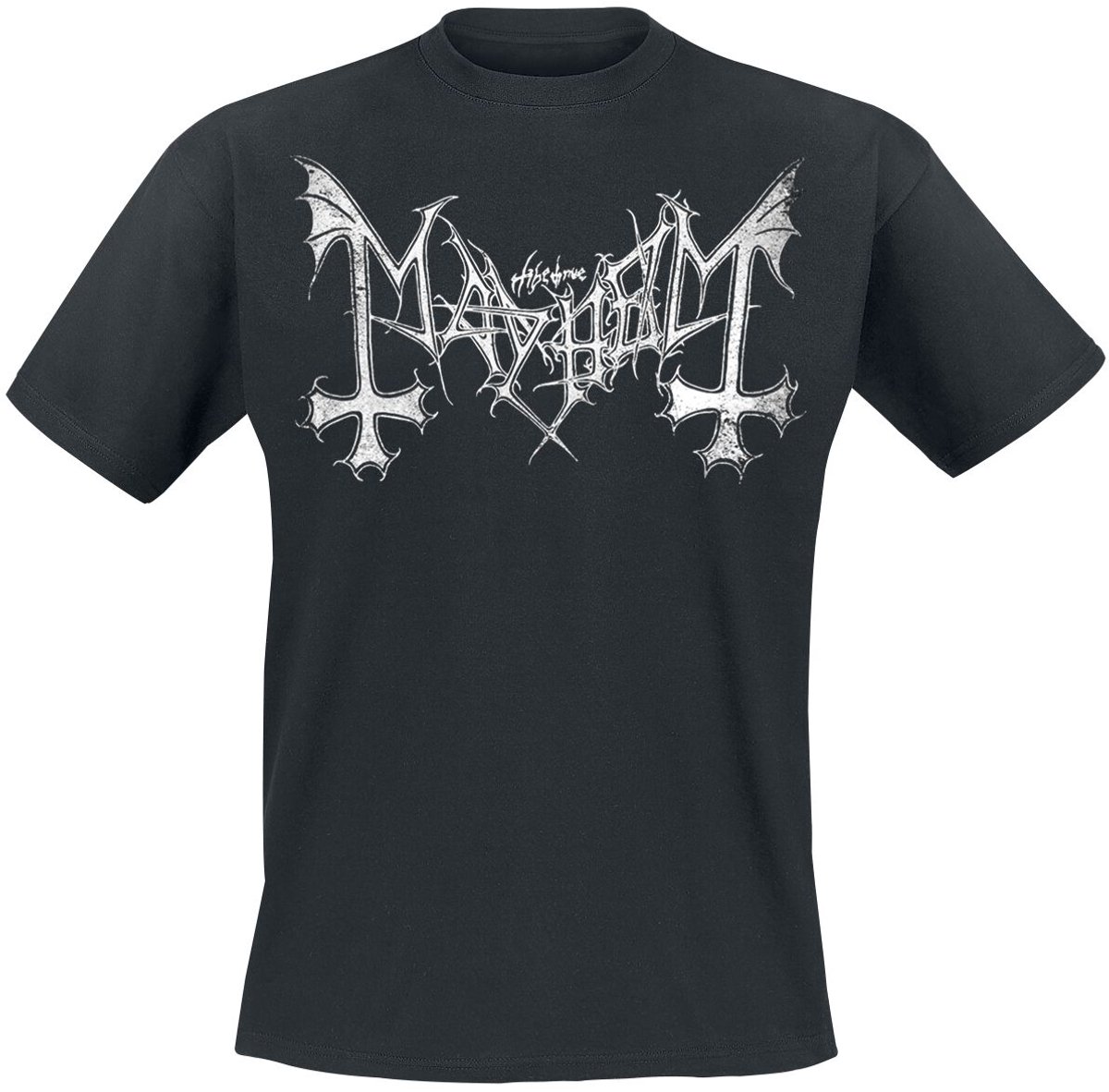 Mayhem Distressed Logo Heren T-shirt - zwart - XXL