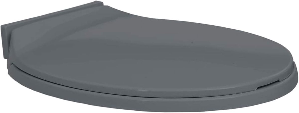 Toiletbril Grijs - Zitting Toilet - Badkamer Comfort - Softclose & Snelsluiting - Ovaal Model