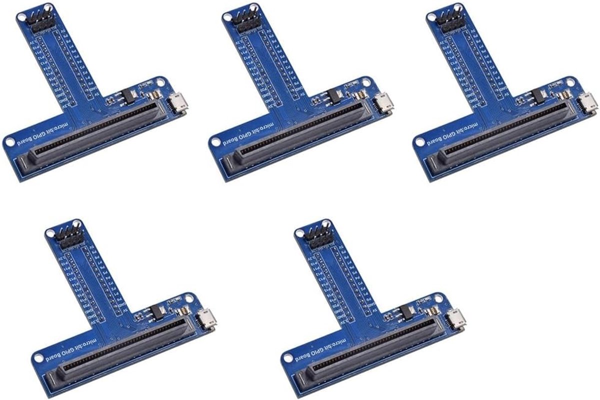 Uitbreidingsadapter set - Prototype boards - Elektronica projecten - Vijf stuks - 65 x 73 mm - Blauw