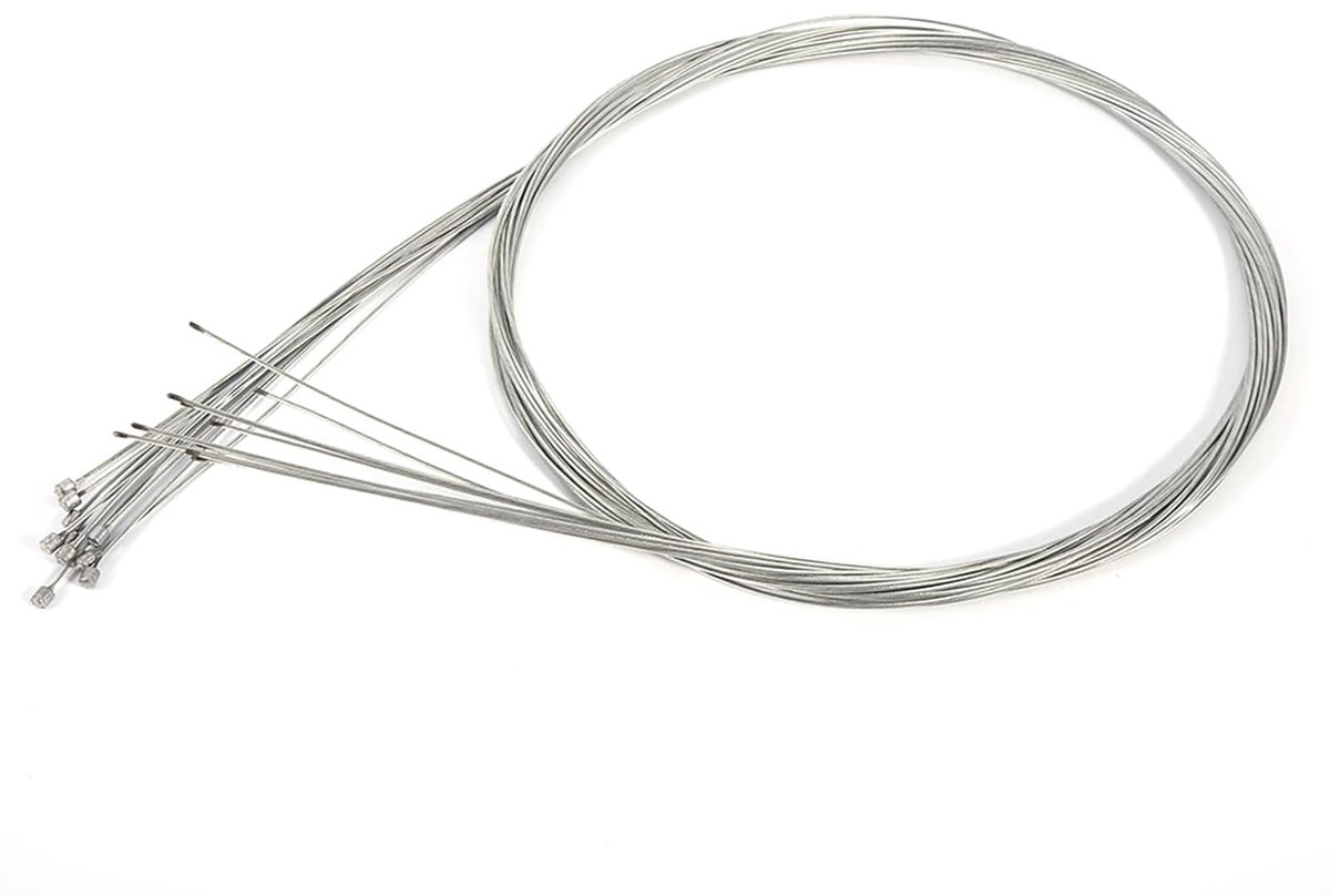 Fietskabels Set - Versnellingskabels - Soepel Schakelen - Duurzaam Staal - 10 Stuks - Zilver