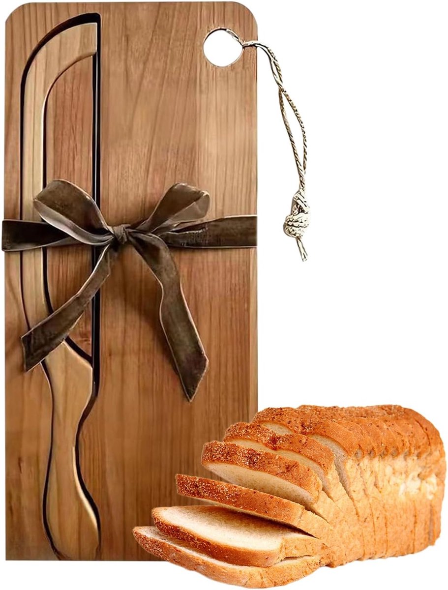 Broodsnijplank - Snijplank Hout - Brood Snijden - Voor Beide Handen - 39 x 20 cm