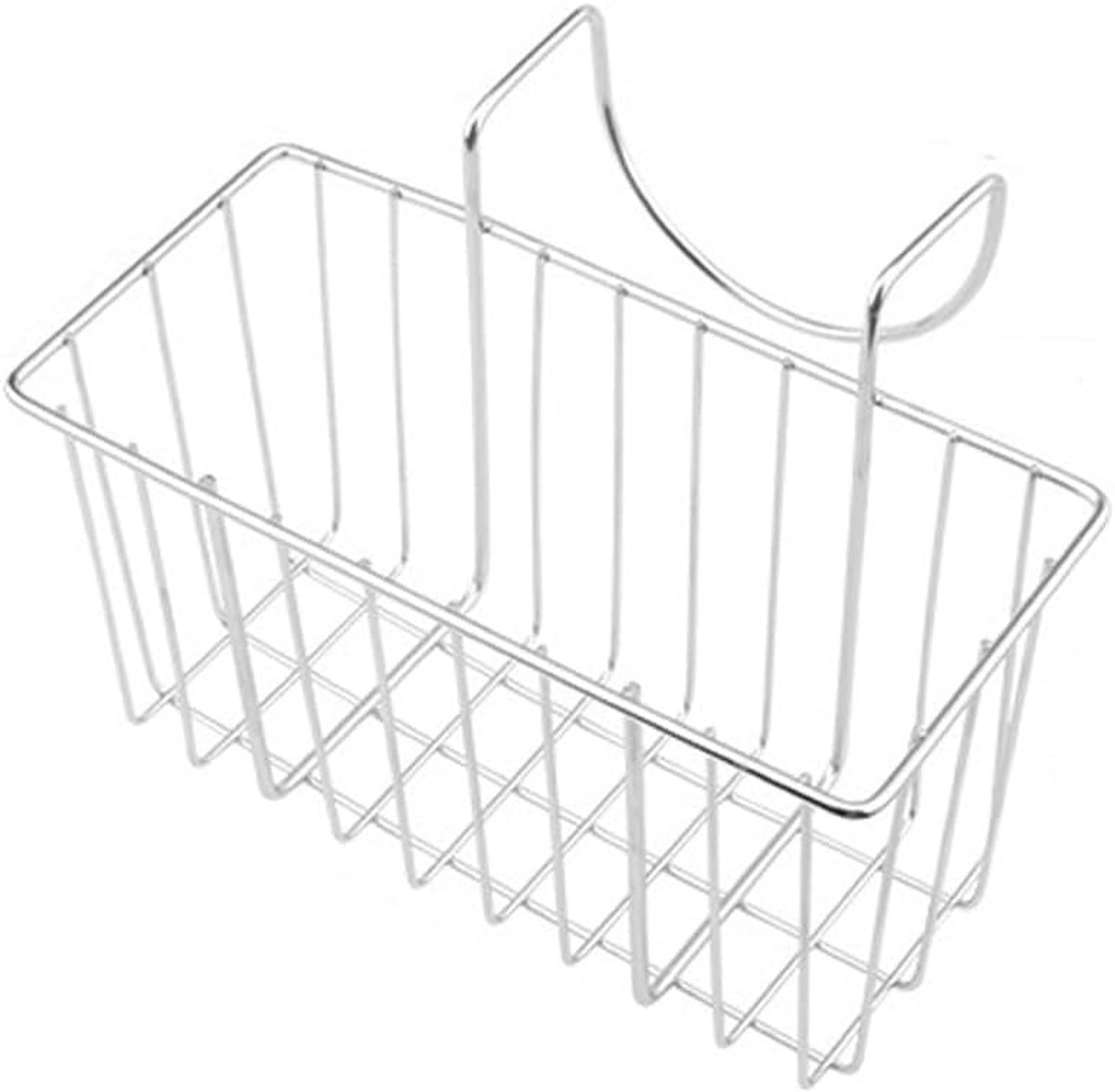 Spoelbak Afvoer Mand - Keuken Organizer - Afdruiprek Bestek - Roestvrij Staal - 2 Stuks