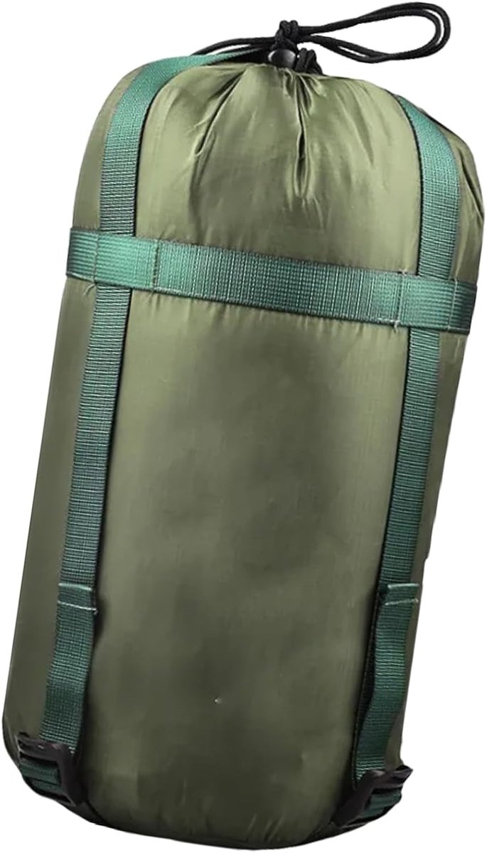 Compressiezakken Opbergen - Reis Tassen - Kamperen Wandelen - Duurzaam Oxford Materiaal - 18x38cm - Legergroen