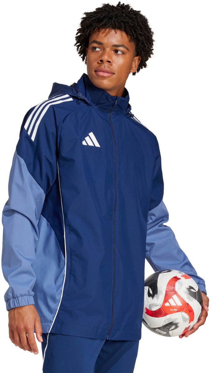 adidas Jas Heren Tiro 25 Competition All-Weather Donkerblauw - Maat L