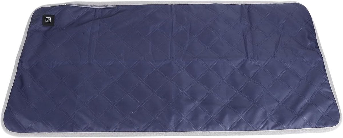 Verwarmd Zitkussen - Elektrisch Kussen - Comfort Verwarmen - Snelle Grafeen Verwarming - 45x90cm - Marineblauw
