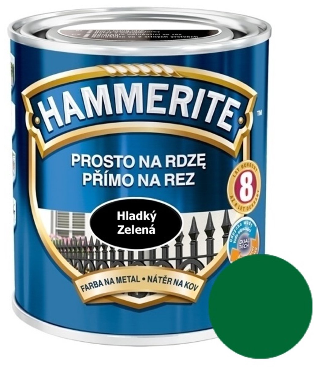 Hammerite Direct roest glad 0,7 l, groen
