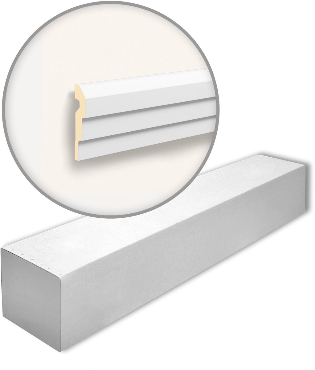 NMC MA1-box DOMOSTYL Noel Marquet 1 doos 8 stukken Deuromlijsting Gevel profiel modern design wit | 16 m