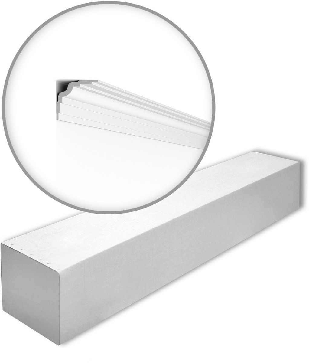 NMC WT25-box WALLSTYL Noel Marquet 1 doos 13 stukken Kroonlijst modern design wit | 26 m