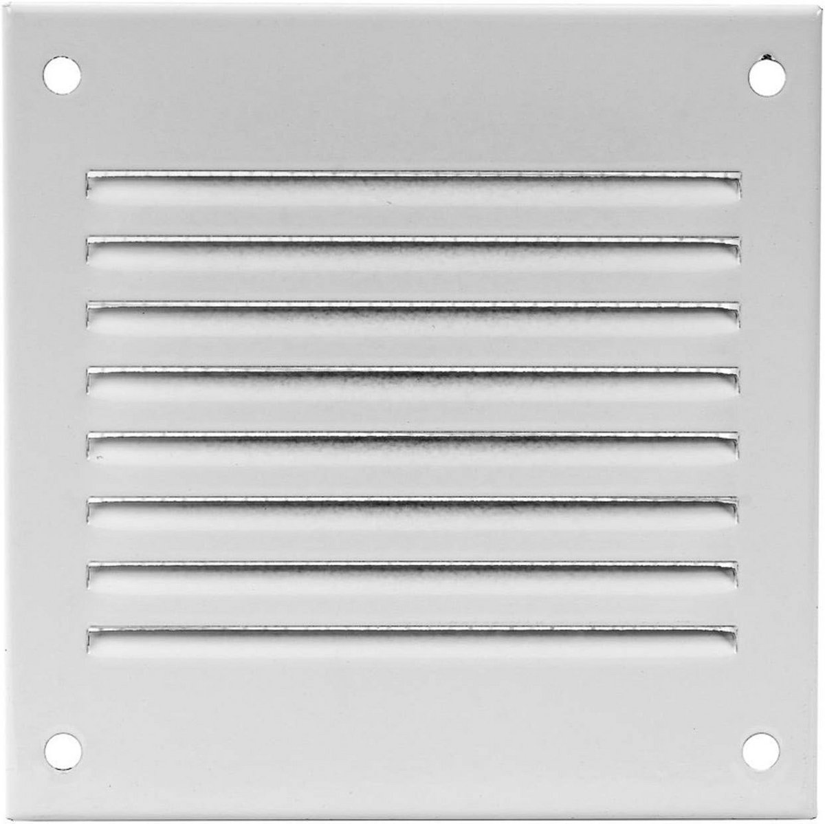 Ventilatierooster 100 mm x 100 mm voor Afvoerlucht en Insectenbescherming - Wit