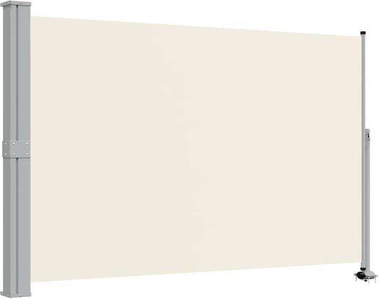 vidaXL Auvent latéral extensible 160x300 cm Crème