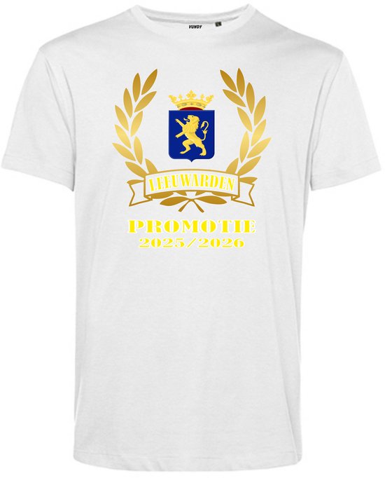 T-shirt Promotie Leeuwarden | Cambuur Supporter | Leeuwarden | Promotie | wit | maat XXL