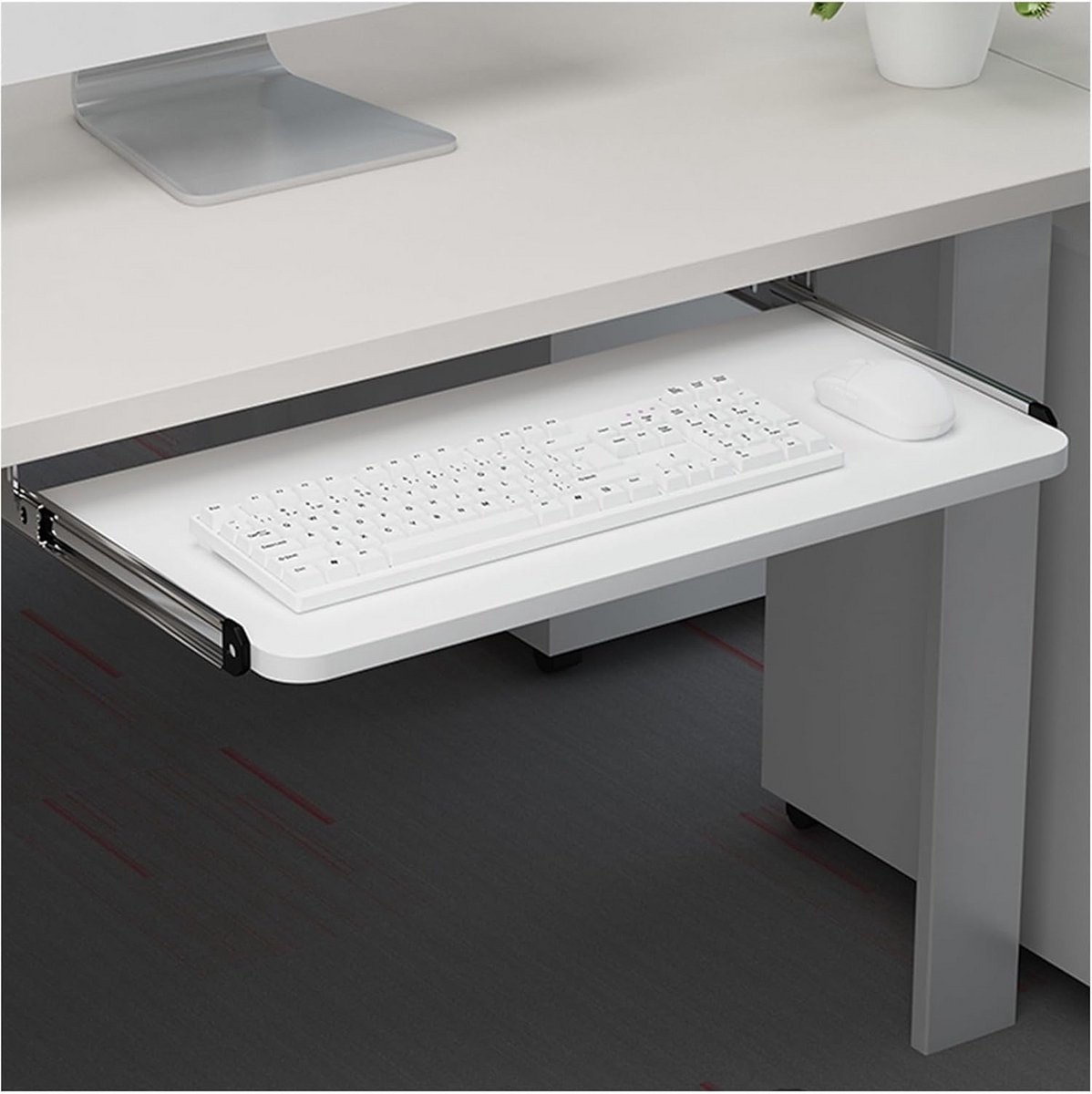 Toetsenbordlade voor Onder Bureau - Ideaal voor Kantoor en Thuisstudie, 75x25cm