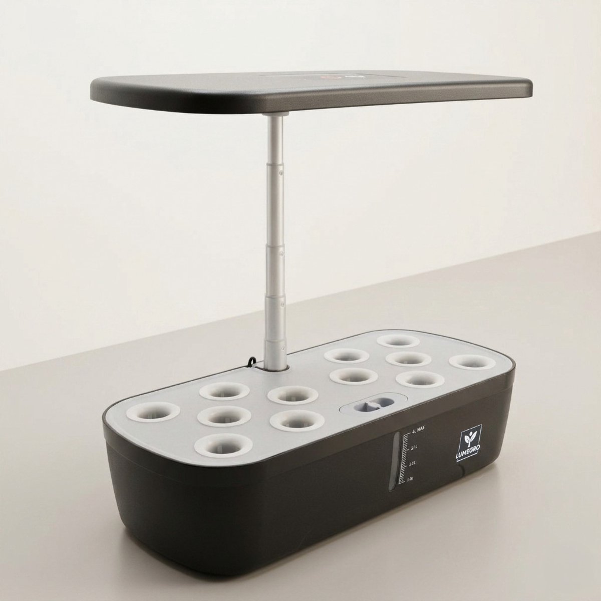 Lumegro Hydrocultuur Kweeksysteem Kitchin Extra dubbele groei. Smart Garden intelligente binnentuin moestuin, compleet met 15 soorten kruidenzaden en dubbele set pluggen en voeding.