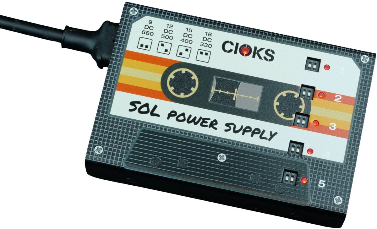Cioks SOL Cassette Tape Limited Edition Power Supply - Voedingseenheid voor effect-units