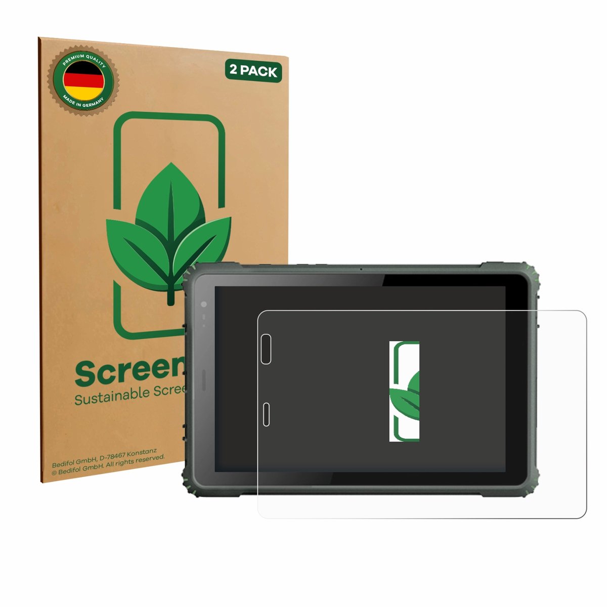 ScreenLeaf - Screenprotector voor Geshem MTK6877 - Duurzame schermbescherming Folie Beschermfolie transparant 2 Stuks
