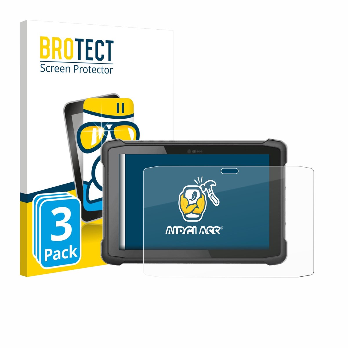 Screenprotector 3 Stuks voor Hematec SolidTab G99 10" Beschermglas transparant
