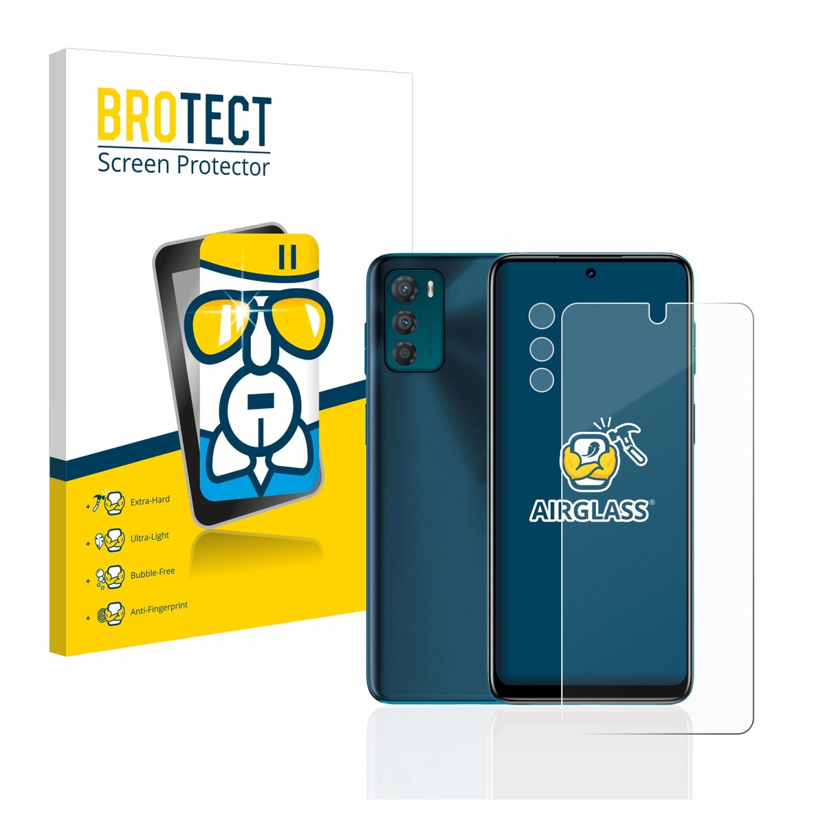 Screenprotector voor Motorola Moto G42 (Voor+Camera) Beschermglas transparant