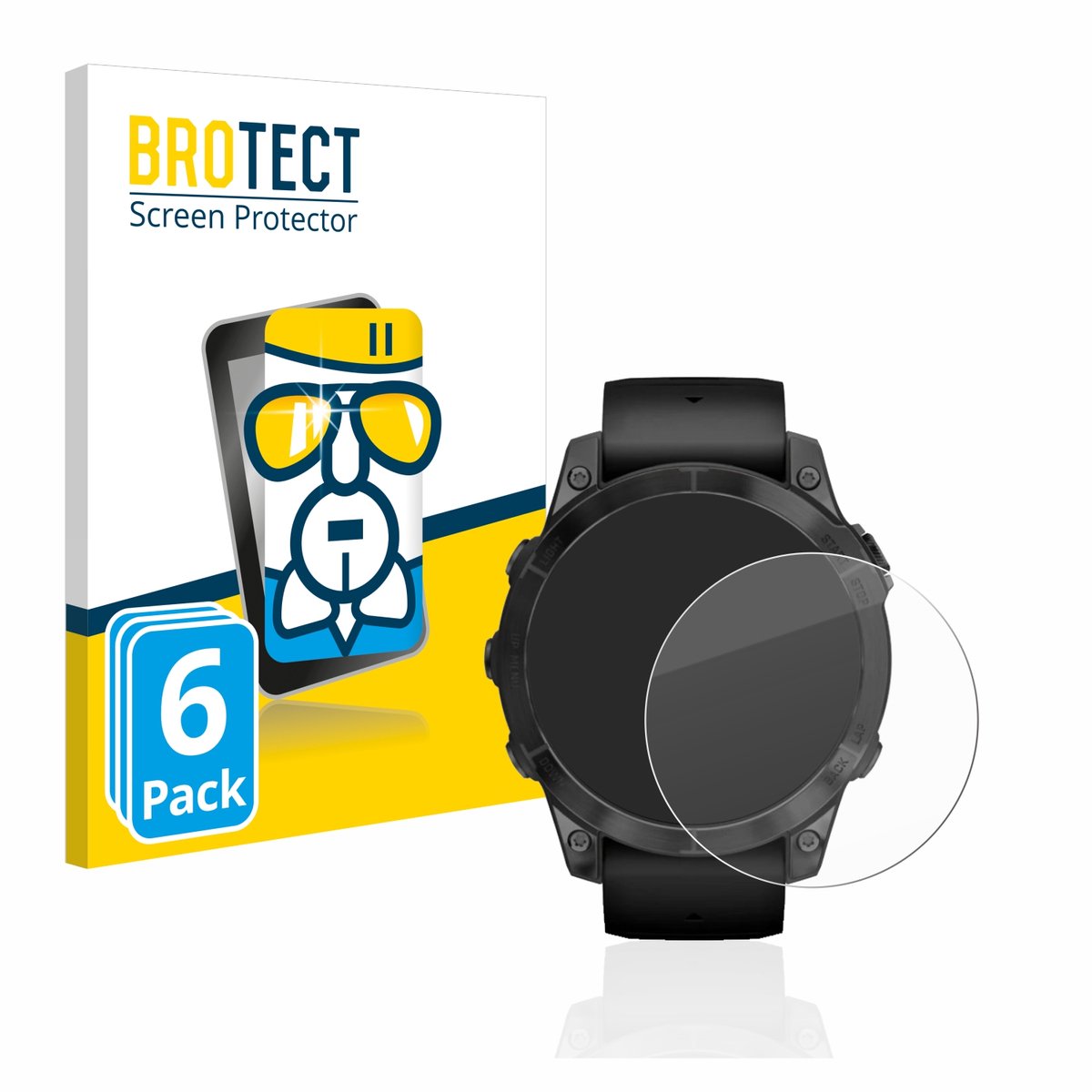 Screenprotector 6 Stuks voor Garmin Epix Pro (Gen 2) (47 mm) Beschermglas transparant