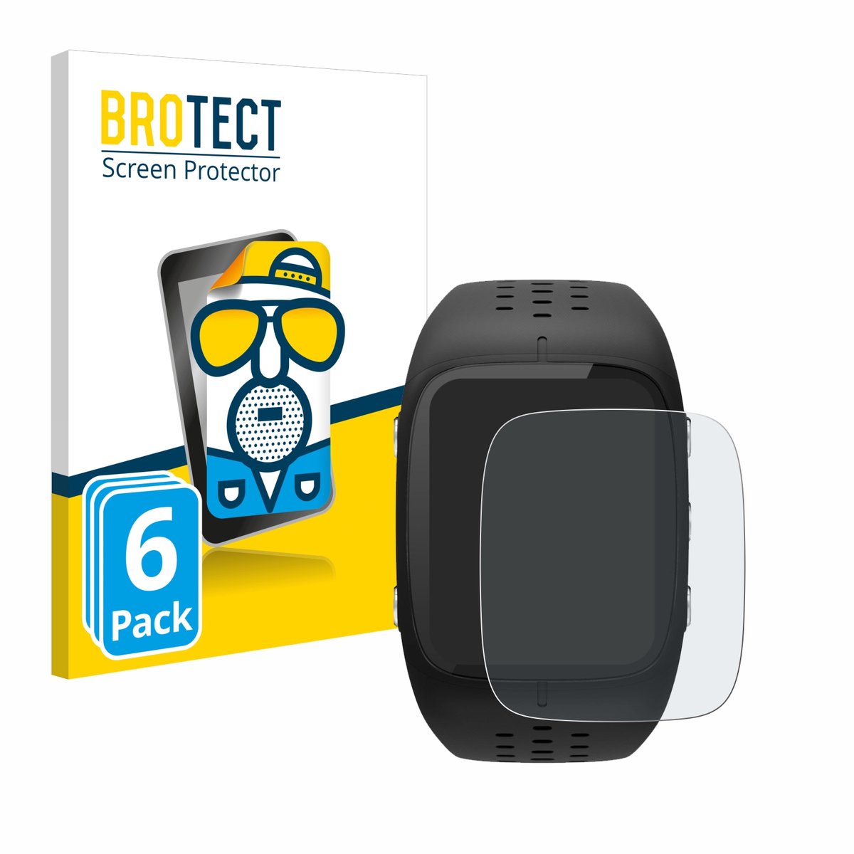 BROTECT - Screenprotector voor Polar M430 - Folie Beschermfolie matte 6 Stuks