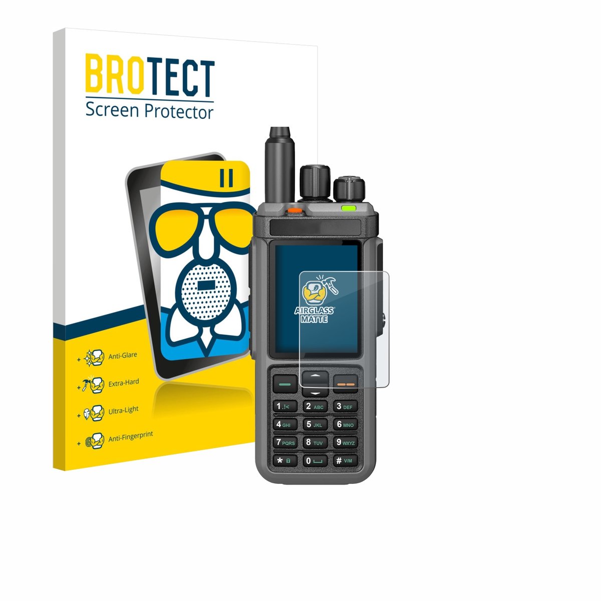 BROTECT - Screenprotector voor Radtel RT-880 - Folie Beschermfolie Beschermglas matte