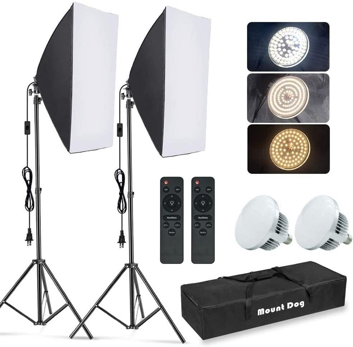 Professionele Fotostudio Set met LED Verlichting en Verstelbare Statief