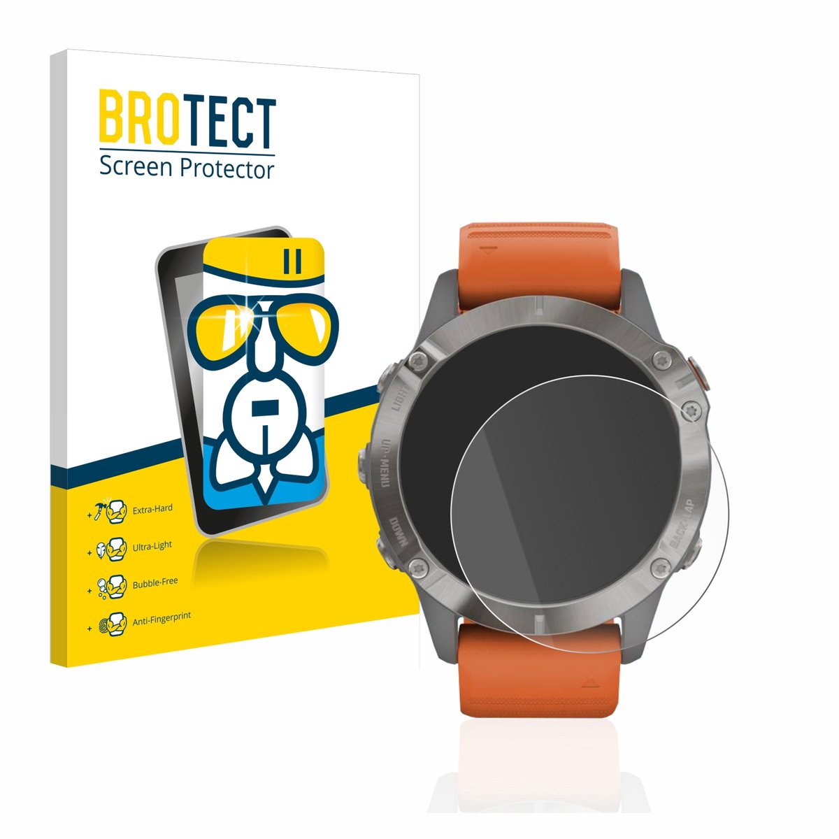 Screenprotector voor Garmin Fenix 6 / 6 Pro / 6 Pro Solar Beschermglas transparant