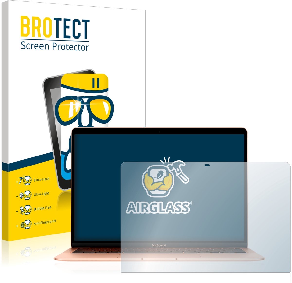 Screenprotector voor Apple MacBook Air 13.3" 2020 Beschermglas transparant