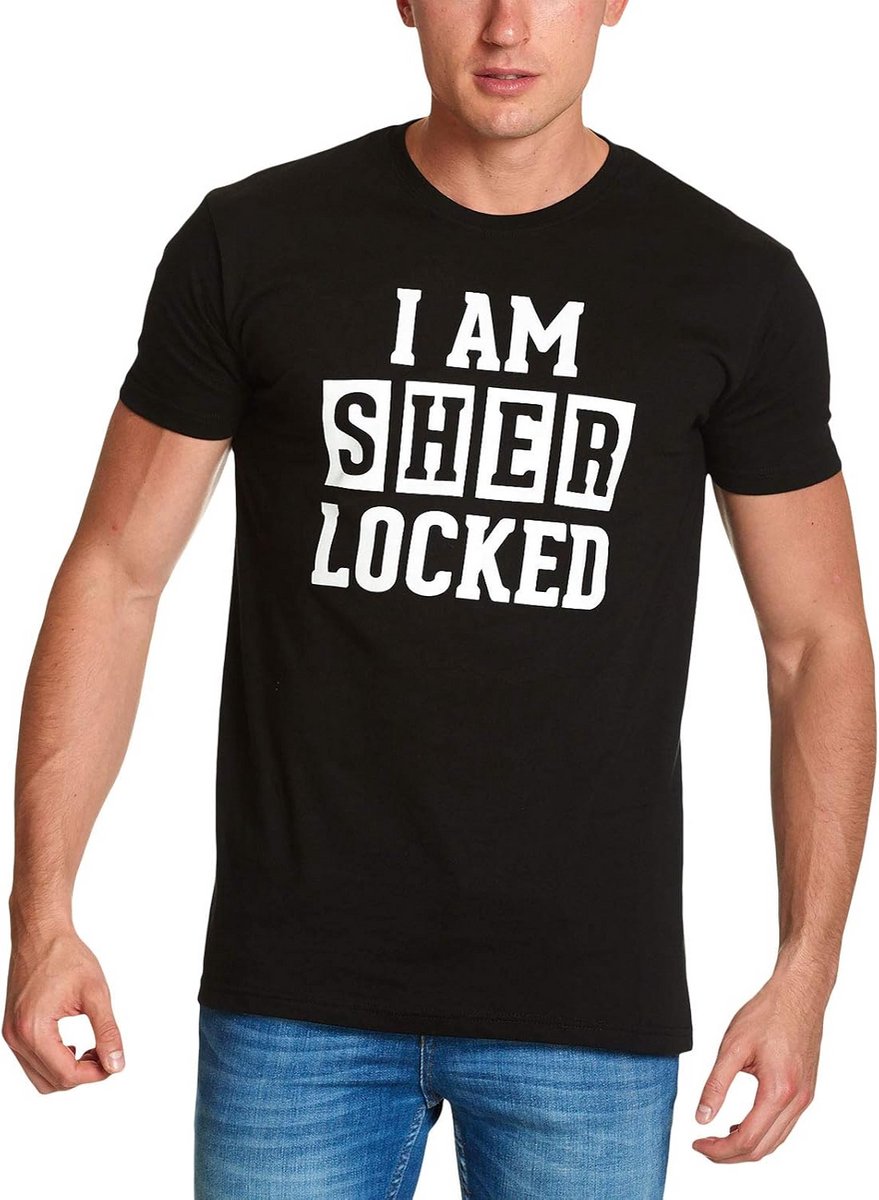 Sherlocked Detective Fan T-shirt Zwart Katoen voor Heren en Dames
